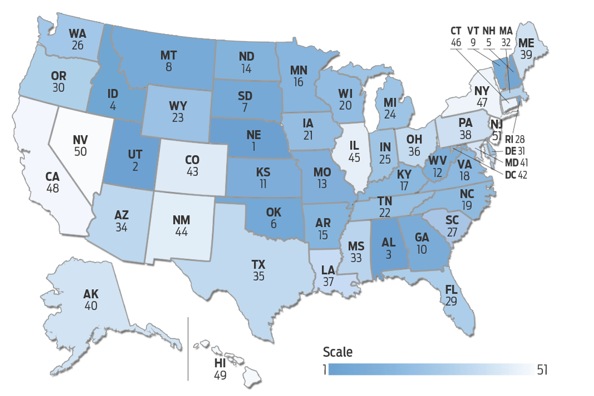 states recovering from unemployment 137889 wallethub map